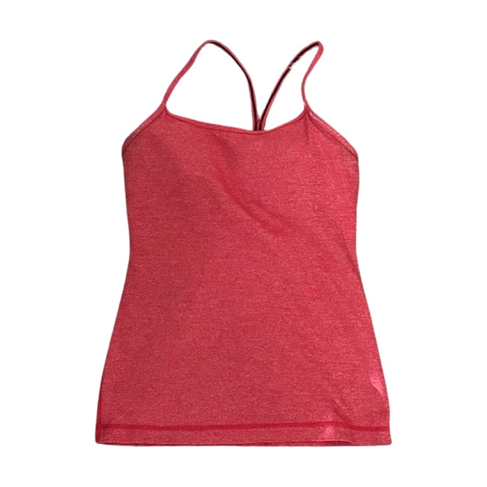 Pink Lululemon Power Y Tank